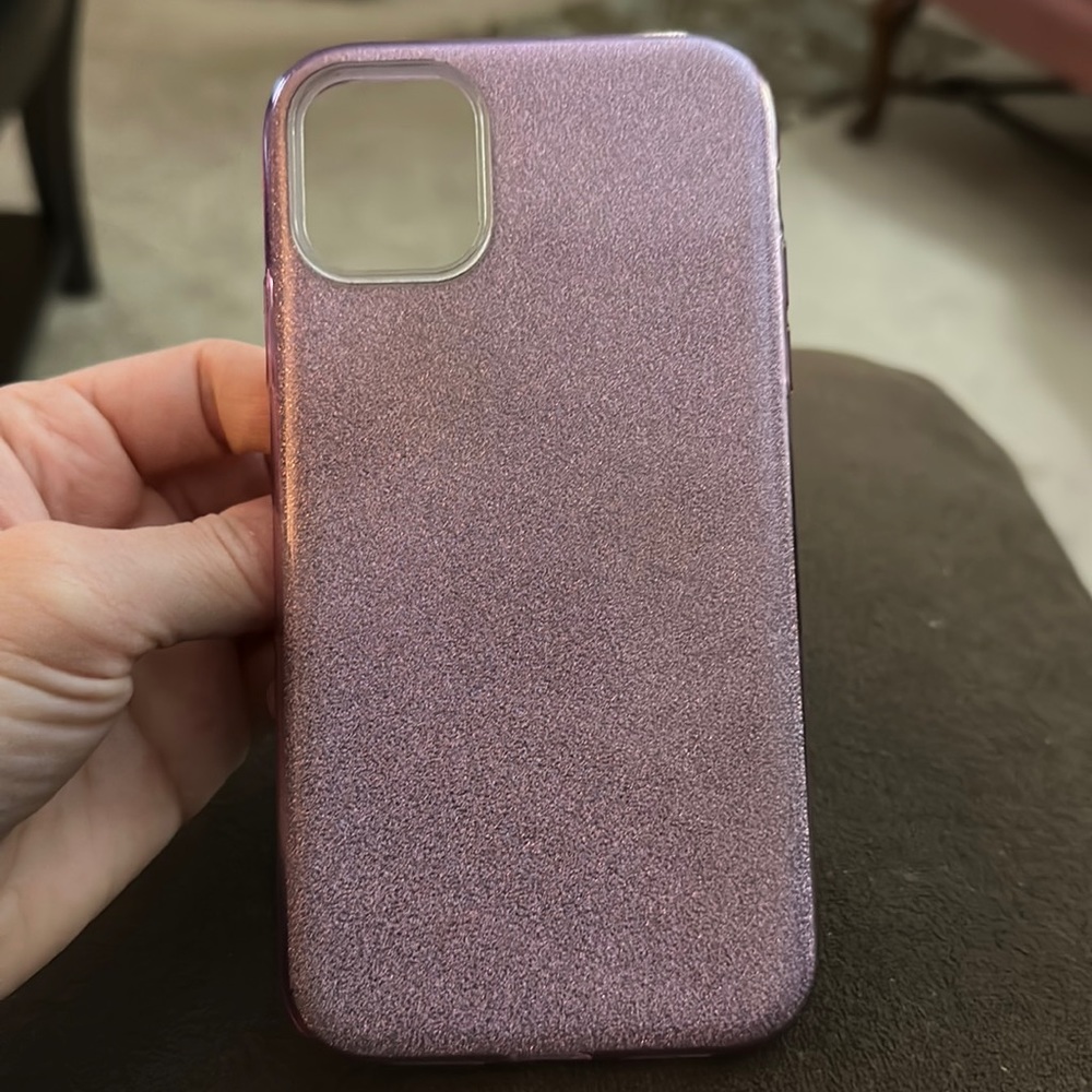 Purple sparkle iPhone 11 case